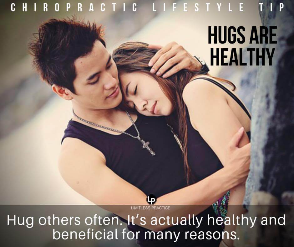 hugging is healthy by Chiropractor Centennial